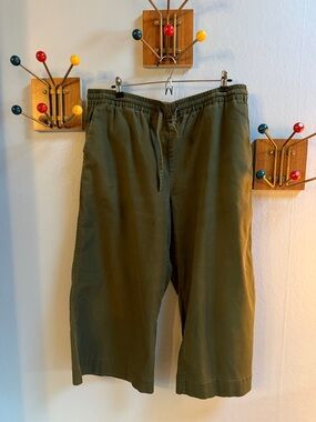 Wildfang Olive Green Drawstring Pants